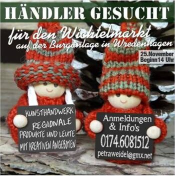 Wichtelmarkt auf der Burganlage Wredenhagen