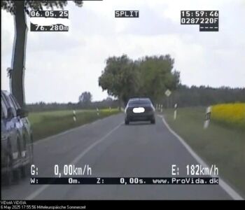 Polizei Videowagen stoppt Armenier mit 182 km/h