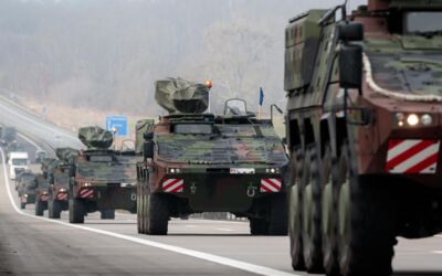 Bundeswehrkonvois auf Autobahnen