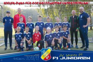 Neue Trikots für SV Waren 09 F-Jugend