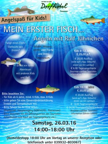 Angeln für Kinder am Fleesensee Angeln für Kinder am Fleesensee