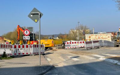 Straßensperrung Waren (Müritz) Luxemburg-Straße