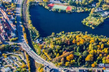 Luftbild Baustelle Waren (Müritz)