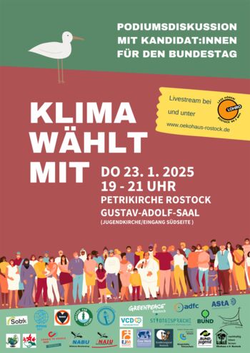 Veranstaltung Podiumsdiskussion "Klima wählt mit"