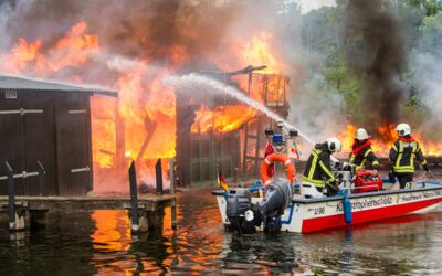 Bootshaus Bootsschuppenbrand in Waren (Müritz) in Eldenburg bei Waren (Müritz)
