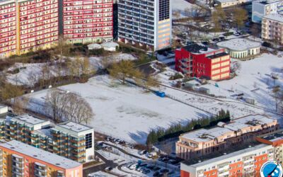 Luftbild Waren (Müritz) Winter