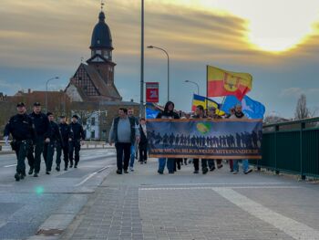 Montagsdemo Waren (Müritz) Menschlich-Stark-Miteinander