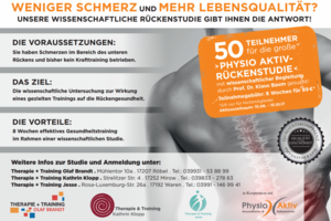 Rückenstudie Physio Aktiv