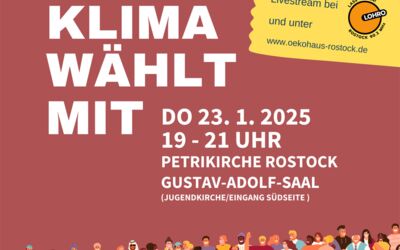 Veranstaltung Podiumsdiskussion "Klima wählt mit"