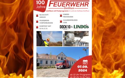 Festprogramm 100 Jahre Freiwillige Feuerwehr Gotthun