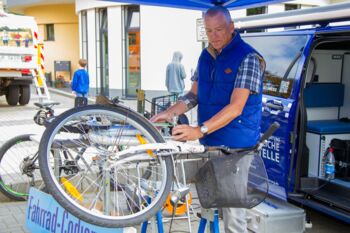 Fahrradsicherung durch die Polizei