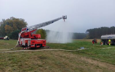 Waldbrandübung Mecklenburgische Seenplatte