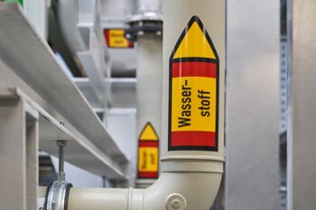 Wasserstoffzuleitung eines Elektrolyseurs