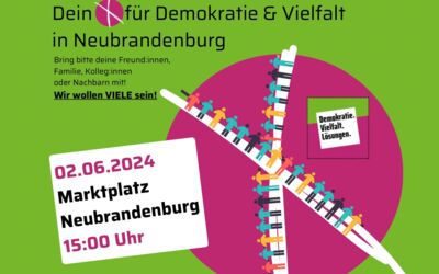 Aufruf zum Flashmob in Neubrandenburg