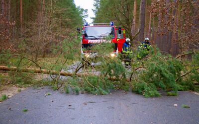 Feuerwehreinsätze Sturm Mecklenburgische Seenplatte