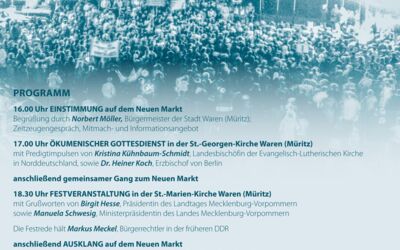 Thema im Jubiläumsjahr: „Die Friedliche Revolution und ihre Folgen“