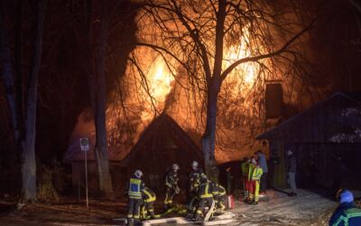 Feuer Wohnhausbrand Speck - Kargow