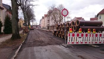 Sperrung Goethestraße Waren (Müritz)