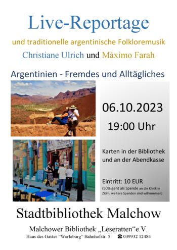Veranstaltung in der Stadtbibliothek Malchow