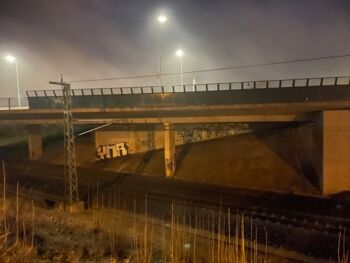 Sperrung Schweriner Damm Waren (Müritz)