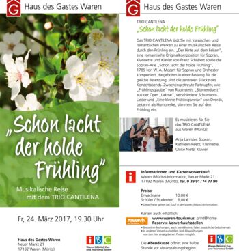 Veranstaltung Haus des Gastes Waren (Müritz)