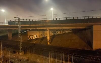 Sperrung Schweriner Damm Waren (Müritz)