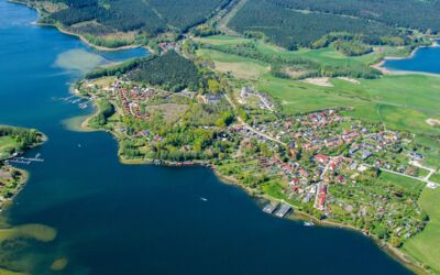 Campingurlaub Mecklenburgische Seeplatte Luftbild