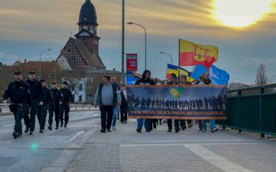 Montagsdemo Waren (Müritz) Menschlich-Stark-Miteinander