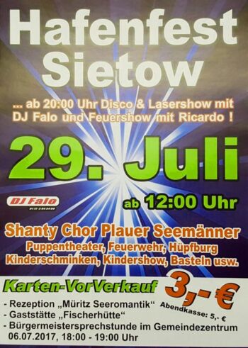 Hafenfest Sietow