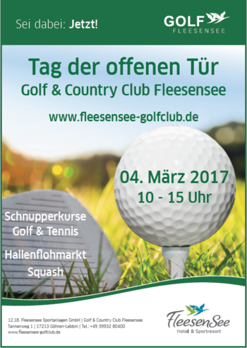 Schnupperkurs Golf Tennis in Göhren-Lebbin Tag der offenen Tür in Göhren-Lebbin