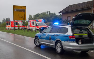 Feuerwehreinsatz Groß Plasten Unfall B192