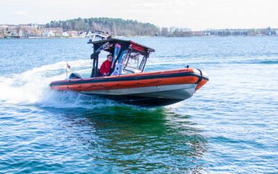 Sportboot auf der Müritz gekentert