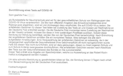 Corona bundesweiten Betrugsmasche
