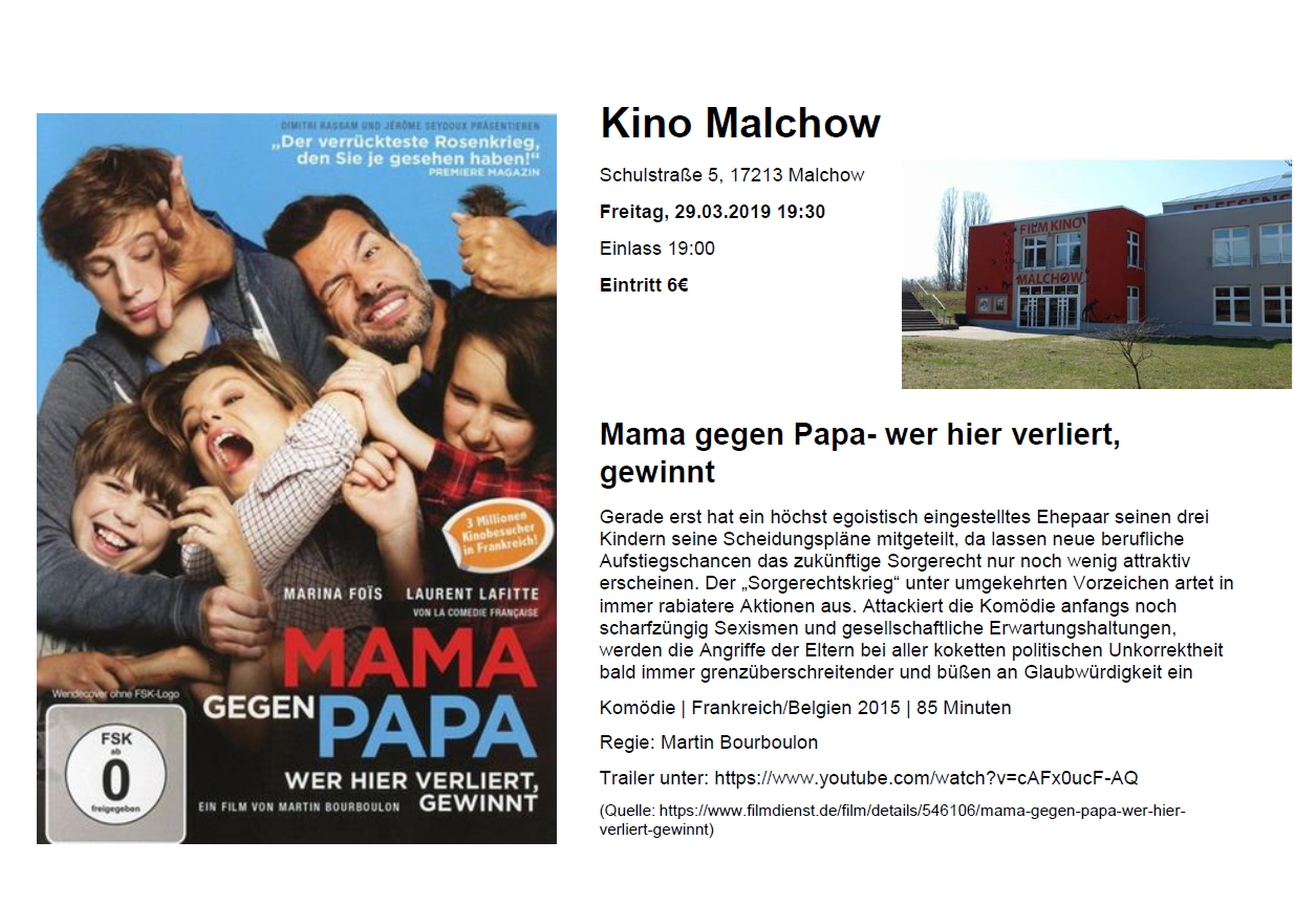 Veranstaltung Malchow