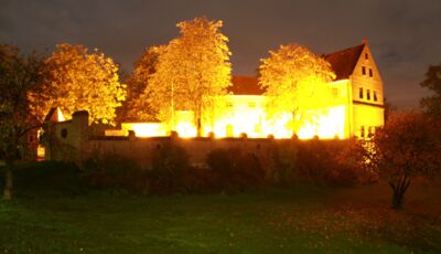 Penzliner Burg bei Nacht