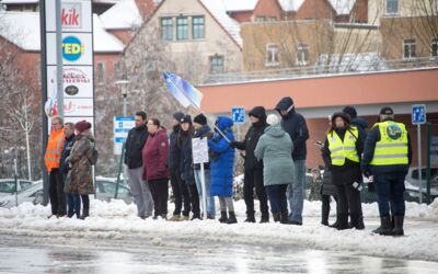 Demonstration Waren (Müritz)