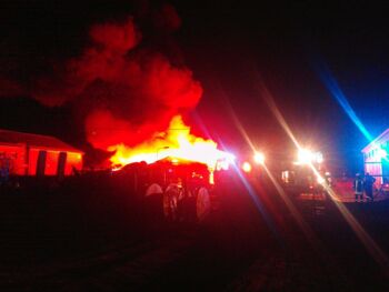 Großbrand bei Penzliner Fenster- und Türenbau Gmbh