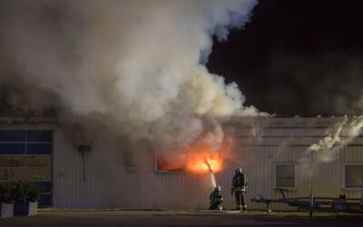 Feuerwehreinsatz Tischlerei Erik Günter Rohr Waren (Müritz)