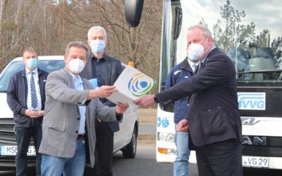 Straßensperrung in Waren (Müritz)