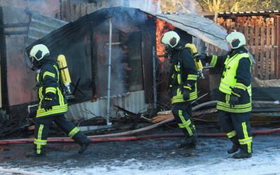 Schuppenbrand in Möllenhagen