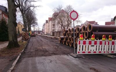 Baustelle Goethestraße Waren (Müritz)