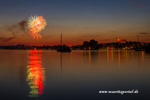 Höhenfeuerwerk zum Müritzfest