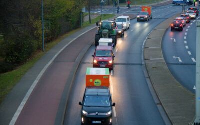Demonstration in Waren (Müritz)