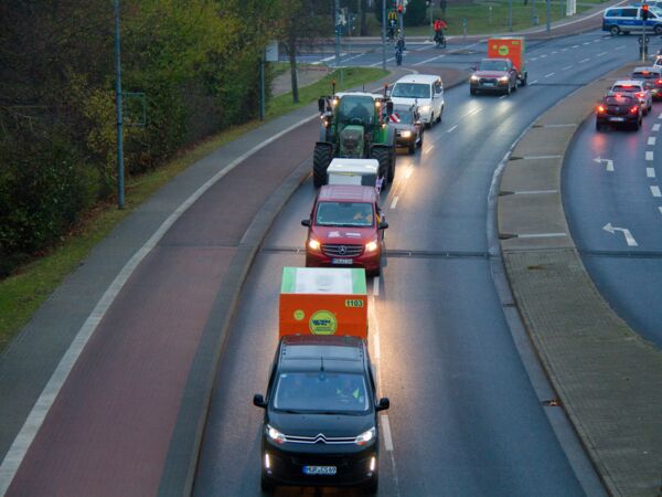 Demonstration in Waren (Müritz)