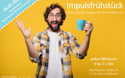 Impulsfrühstück spezial Existenzgründungszentrum Waren (Müritz)