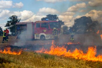 Feuerwehreinsatz nach Erntebrand Waren (Müritz)
