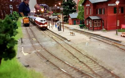 Modelleisenbahner in Bollewick
