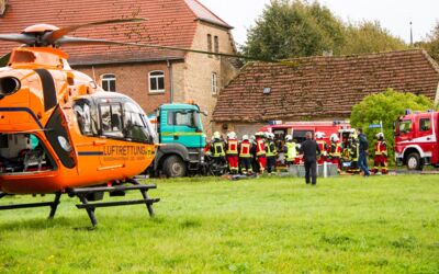Einsatz Freiwilligen Feuerwehren Silz, Malchow und Alt Schwerin