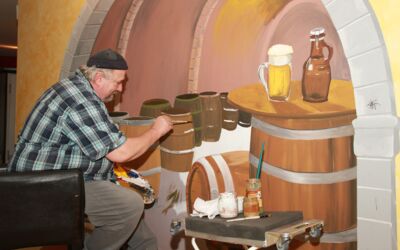 Wandgemälde Werner Kreye Ratskeller Müritz