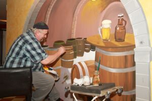 Wandgemälde Werner Kreye Ratskeller Müritz